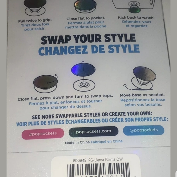 LLAMA GLAMA DESIGN POPSOCKET
POPSOCKET PHONE GRI - Picture 2 of 3